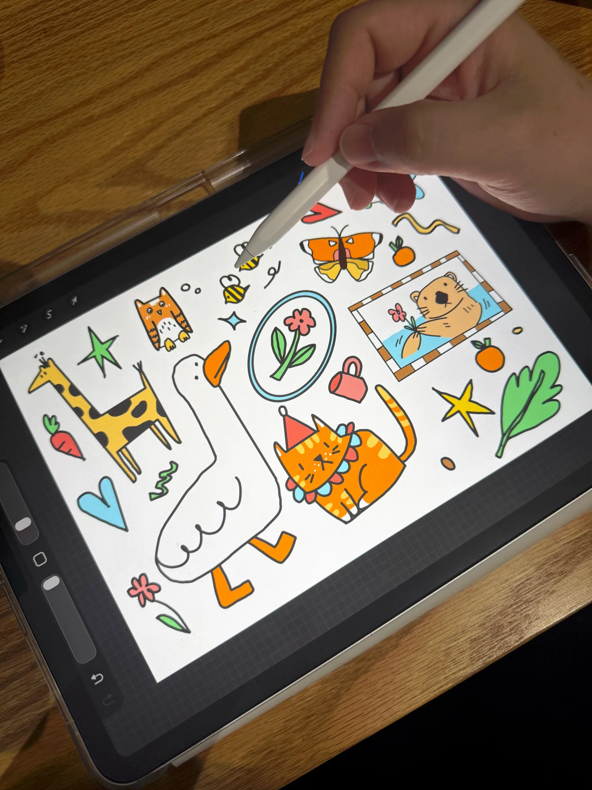 น้องวาดลายของตัวเองบน Procreate